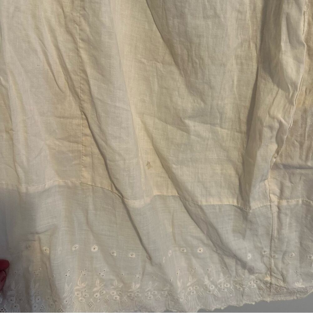 Vintage Antique Cream Lace Embroidered Maxi Skirt Medium - Picture 13 of 16
